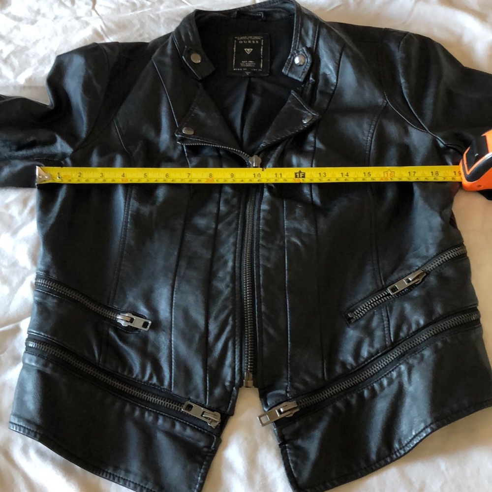 GUESS women’s black leather jacket
